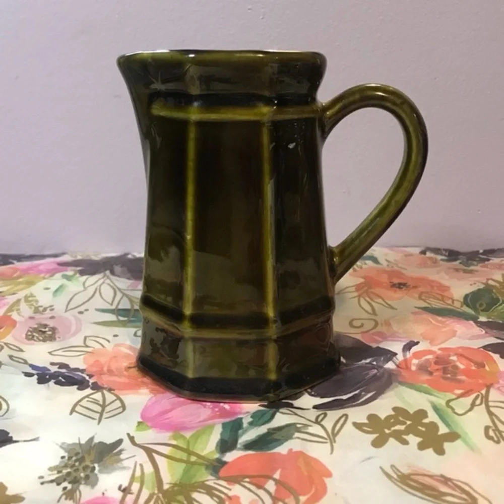 Vintage Pfaltzgraff Creamer Pitcher Green
